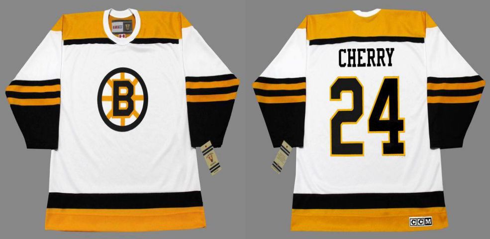 2019 Men Boston Bruins 24 Cherry White CCM NHL jerseys